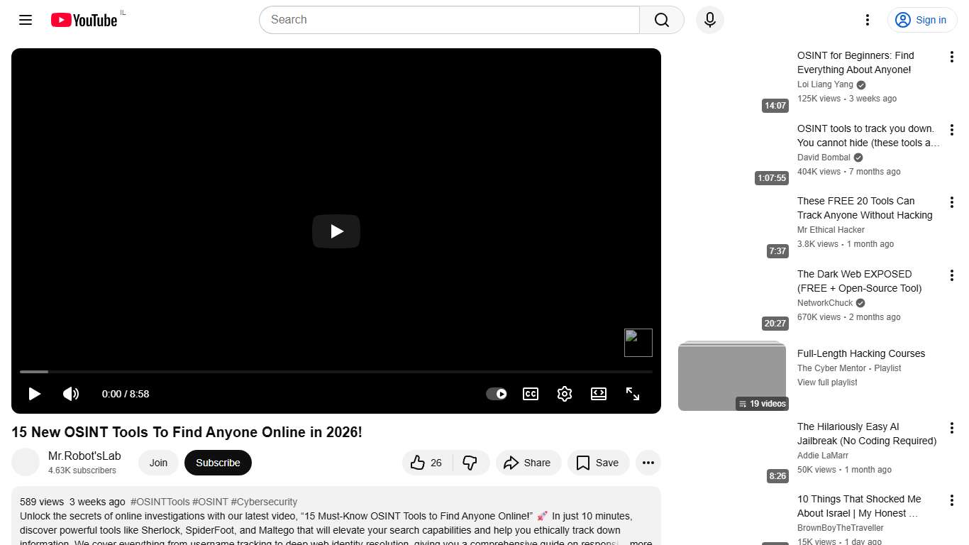15 New OSINT Tools To Find Anyone Online in 2026! - YouTube